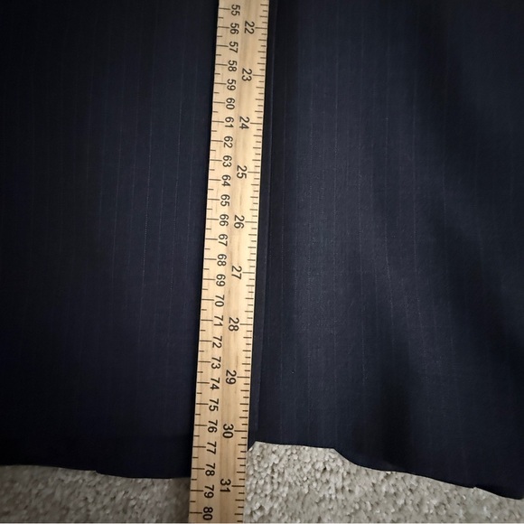 Tasso Elba Men's Sport Coat Blazer‎ Charcoal Gray Wool 40R Pin Stripe - Picture 12 of 12